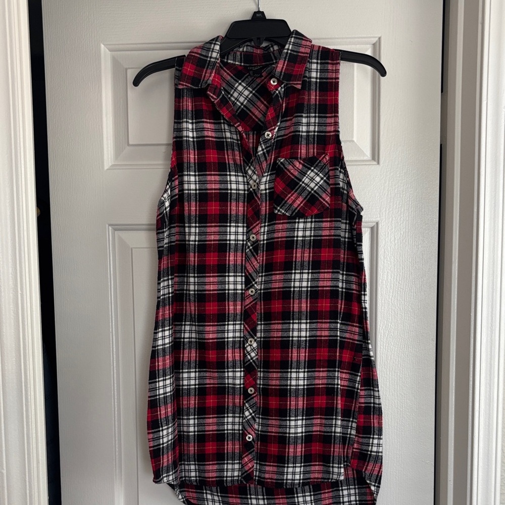 Forever 21 Red and Black Plaid Mini Dress